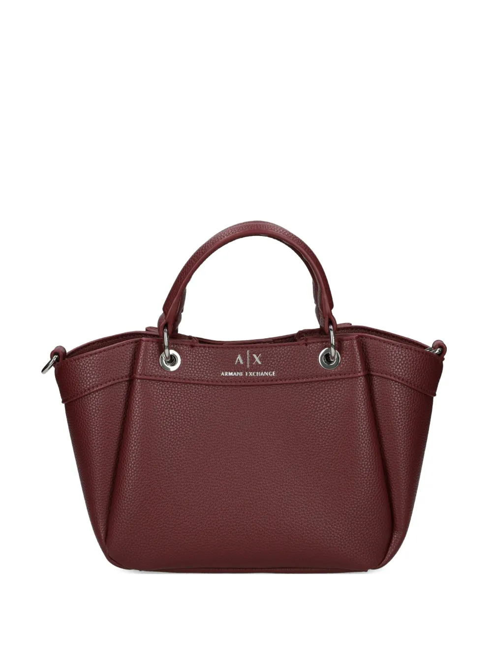 Armani Exchange small logo-print tote bag Rood