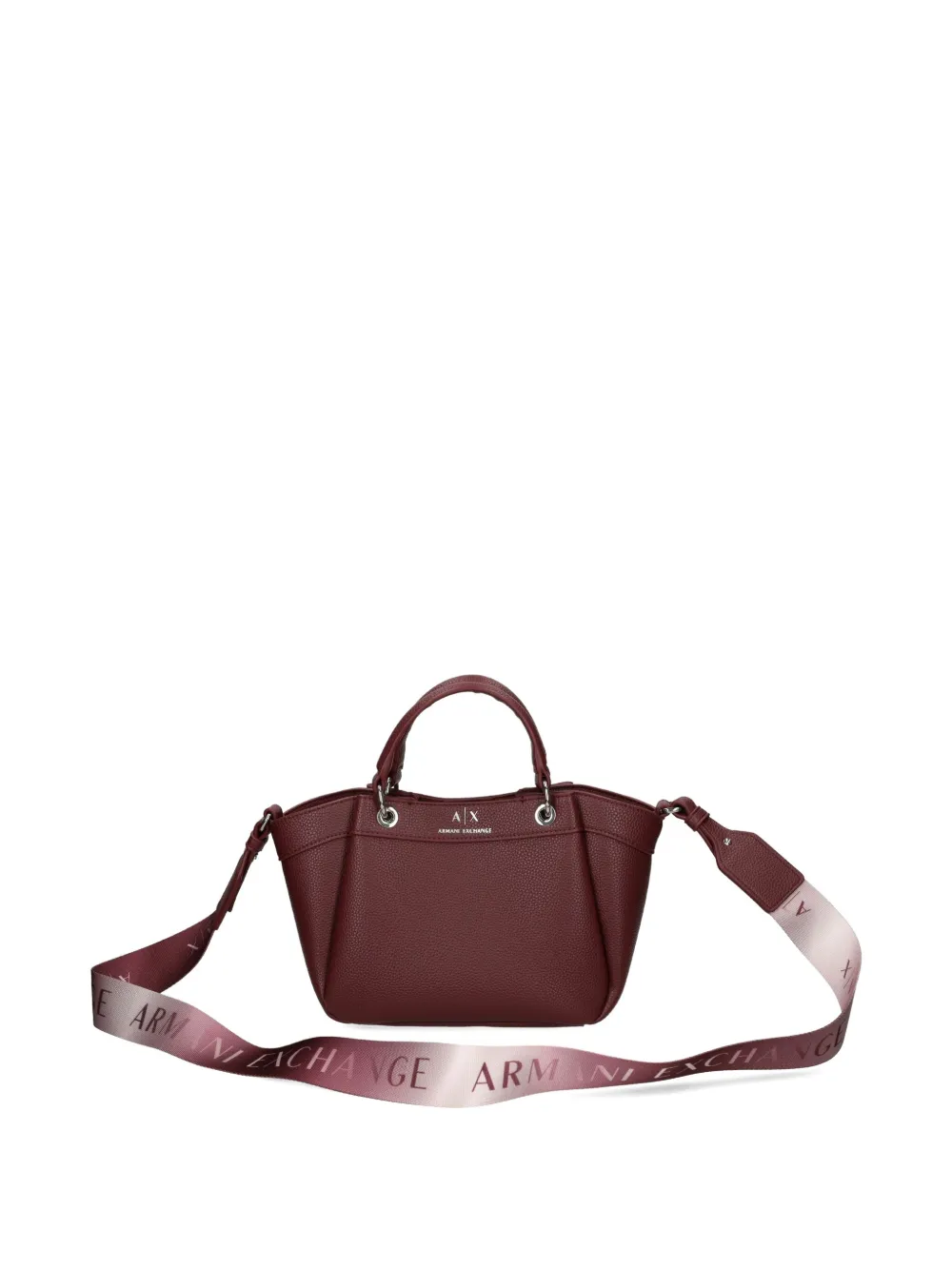 Armani Exchange small logo-print tote bag Rood