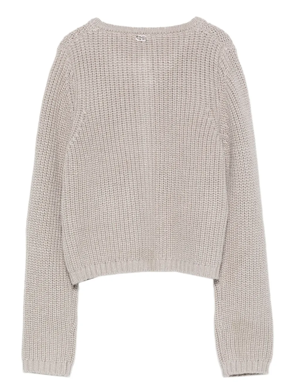 Liu •jo Welt-pockets Cardigan In Neutral