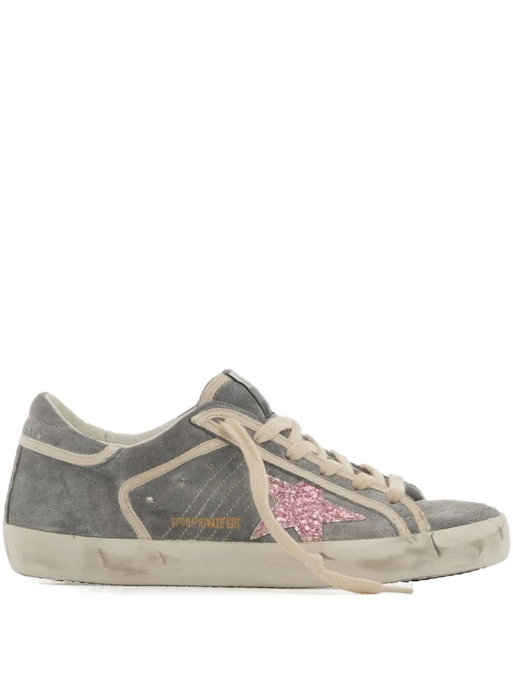 Golden Goose Sneakers Super Star con glitter - Grigio