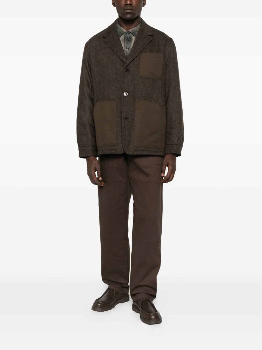 ROVI lucca herringbone wool patch-pocket jacket | Blazers | Image 2