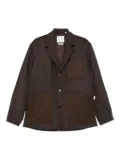 ROVI lucca herringbone wool patch-pocket jacket - Brown