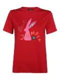 Weekend Max Mara rabbit-print cotton T-shirt - Red