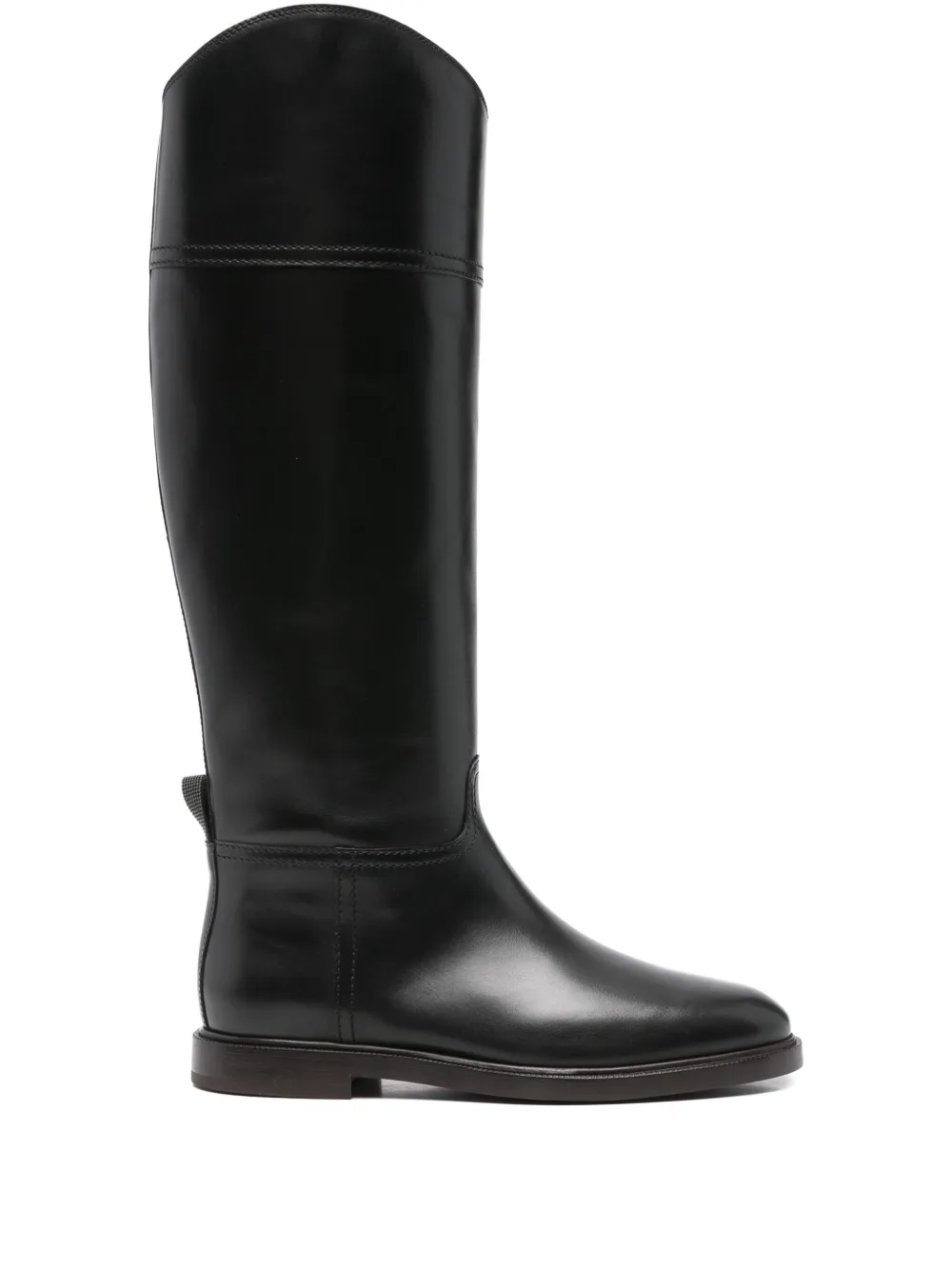Brunello Cucinelli leather boots - ブラック Brunello Cucinelli leather boots - ブラック