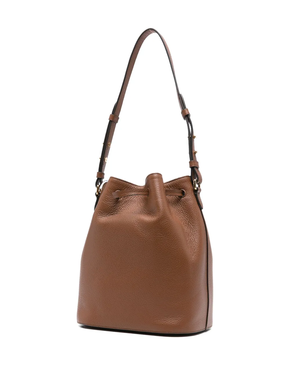 Bally Leren bucket-tas Bruin
