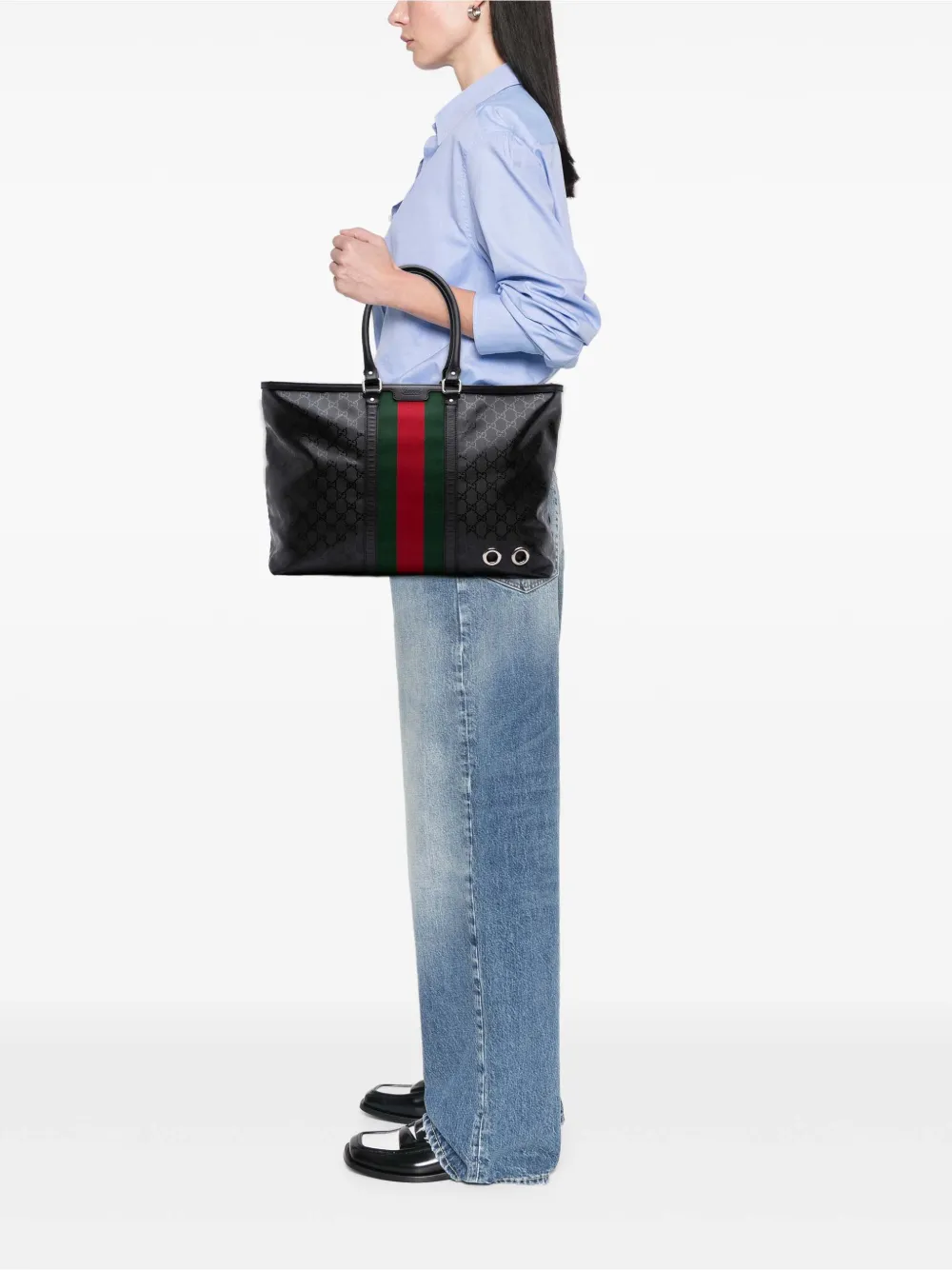 Gucci Pre-Owned 2016-2025 Large GG Imprime Web 500 tote bag | Pre-Owned | Image 2