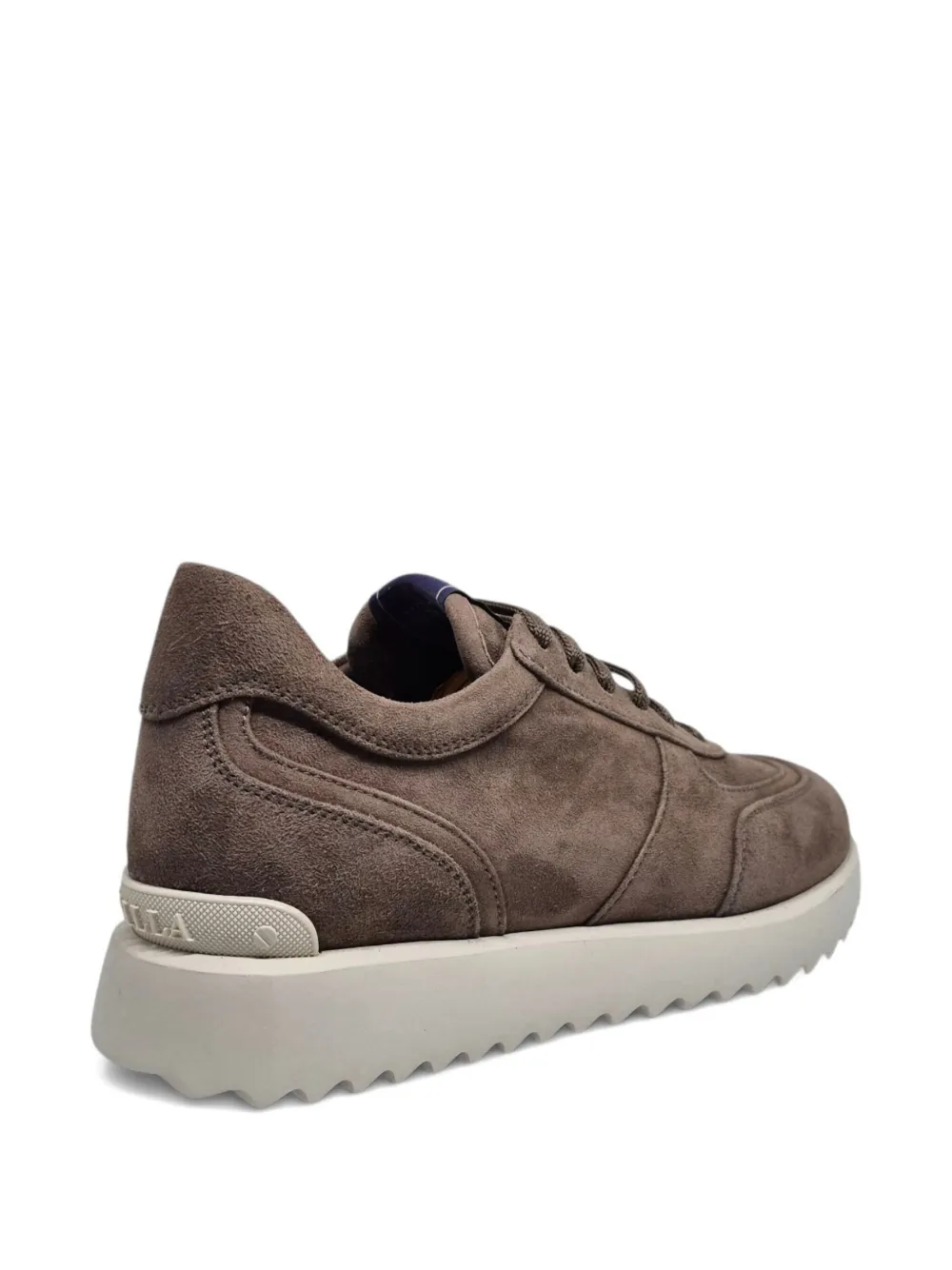 Le Silla suede leather platform trainers Brown