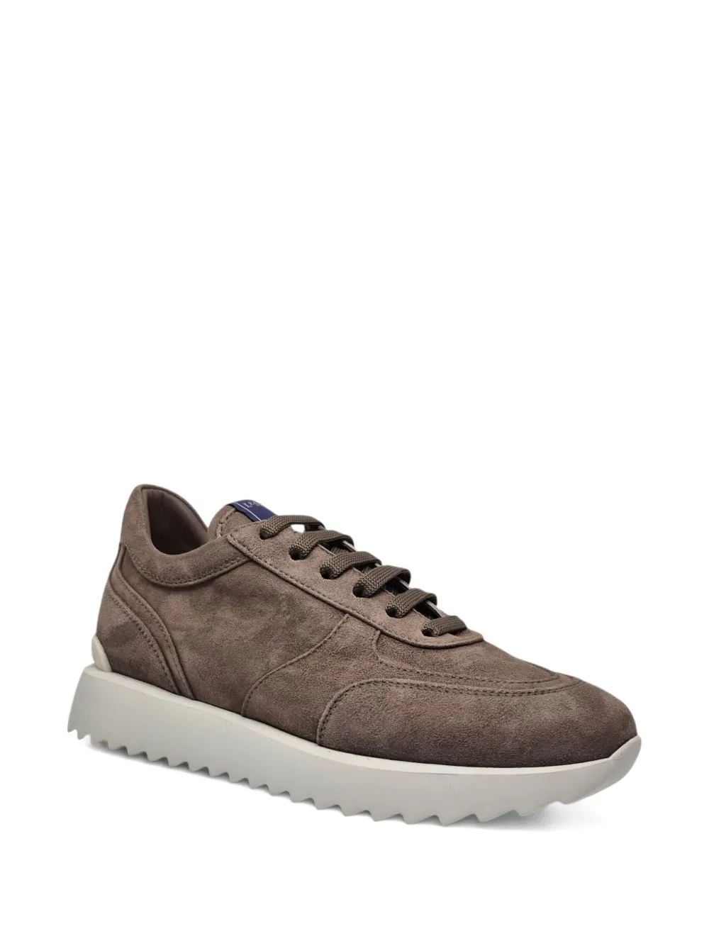 Le Silla suede leather platform trainers Brown