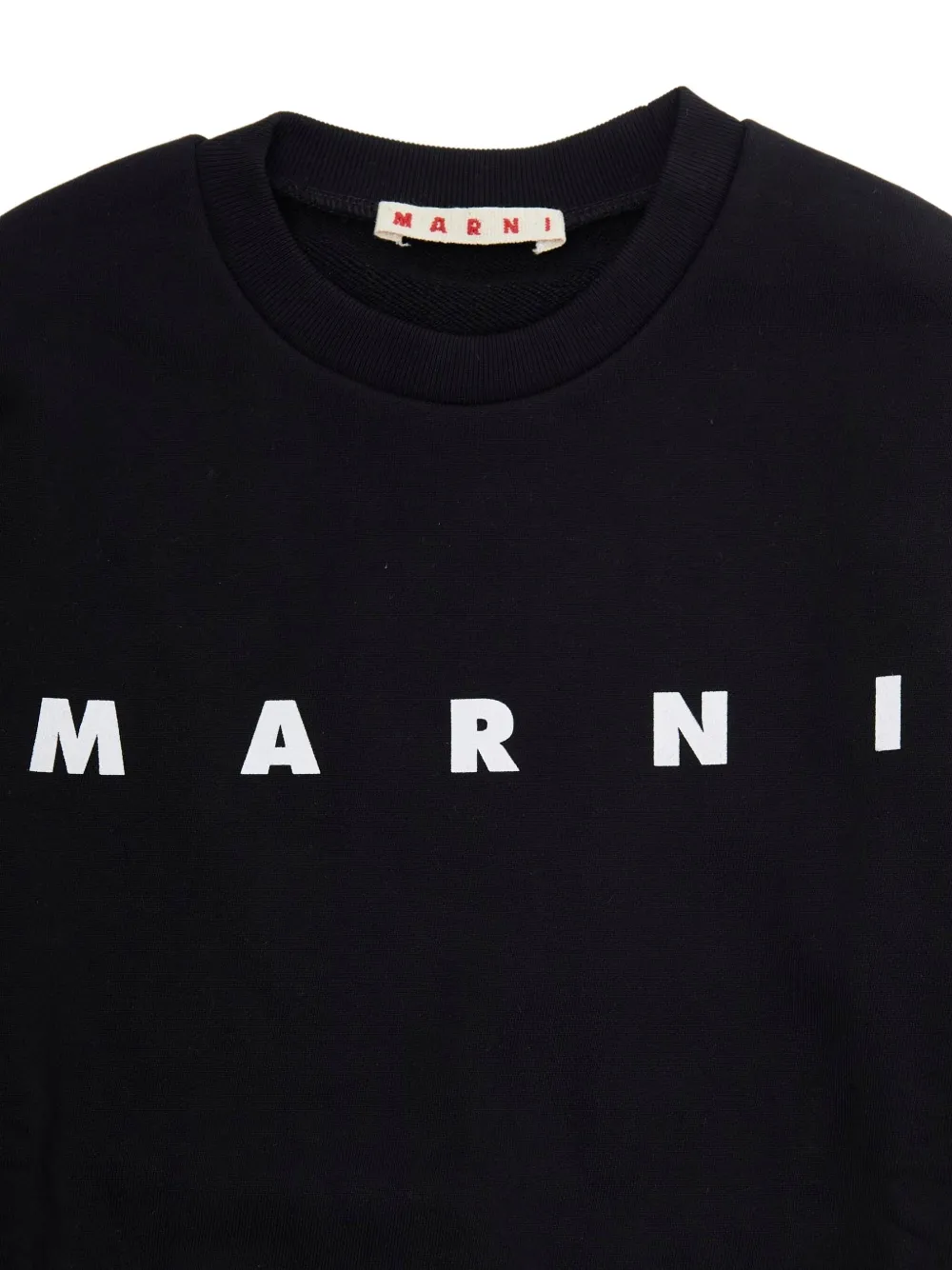 Marni Kids logo-print sweatshirt Zwart