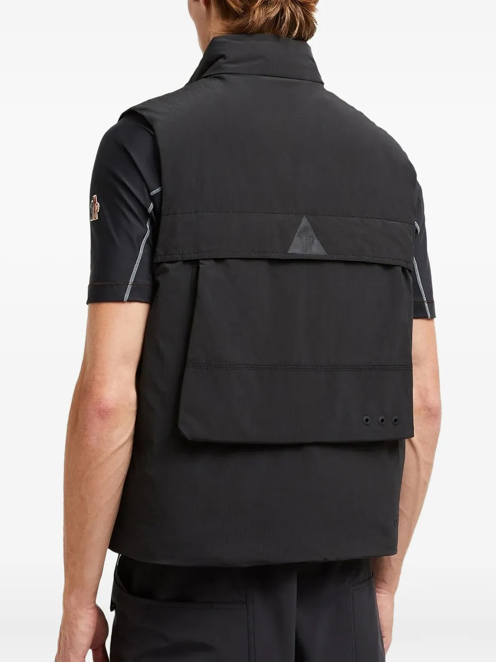 Moncler Grenoble Bodywarmer met logopatch Zwart