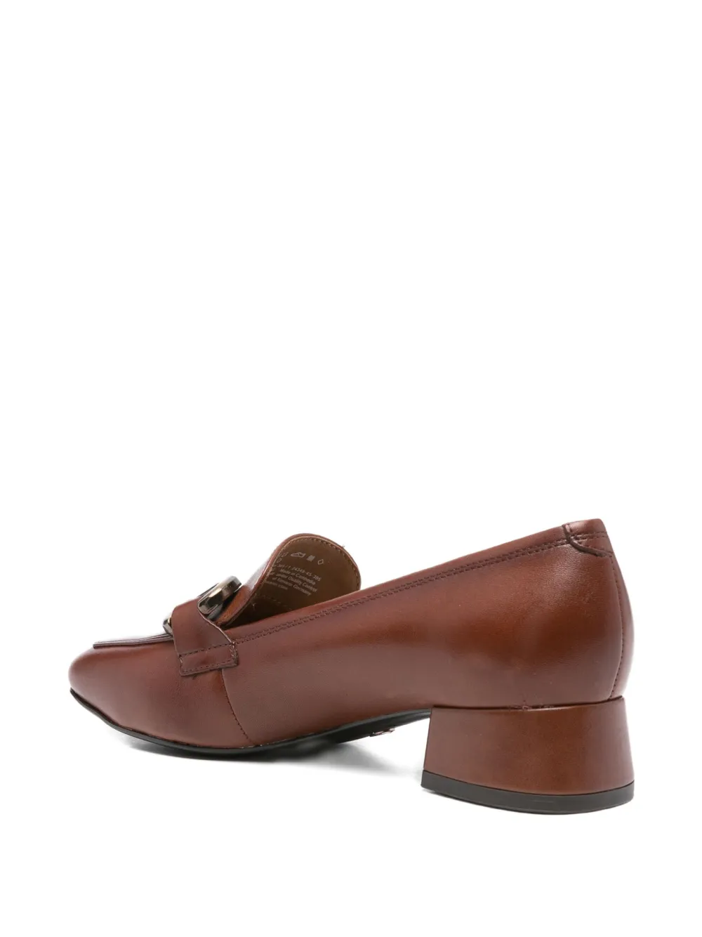 Tamaris 35mm Trotteurs Chain-detail Block-heel Loafers In Brown