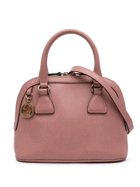 Gucci Pre-Owned 2016-2025 Mini Leather GG Charm Dome satchel