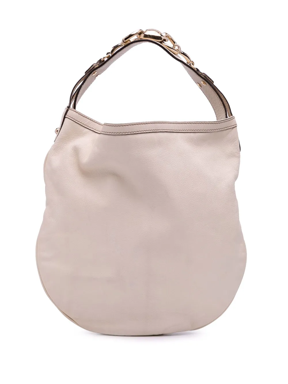 Gucci Pre-Owned 2000-2015 Leather Horsebit hobo bag | White | Image 1
