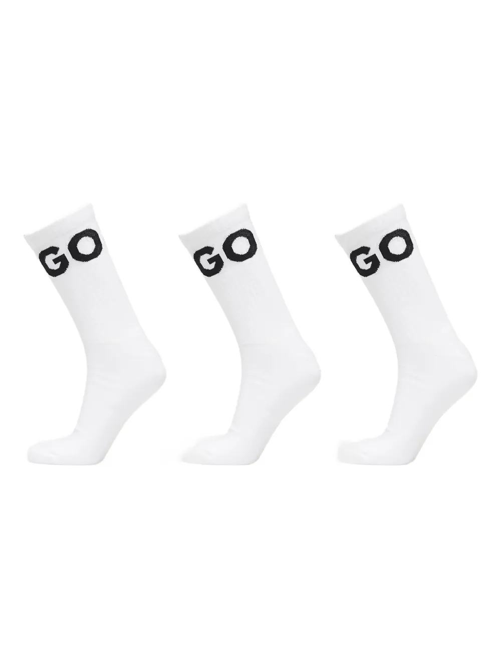HUGO logo-print socks (pack of three) Wit