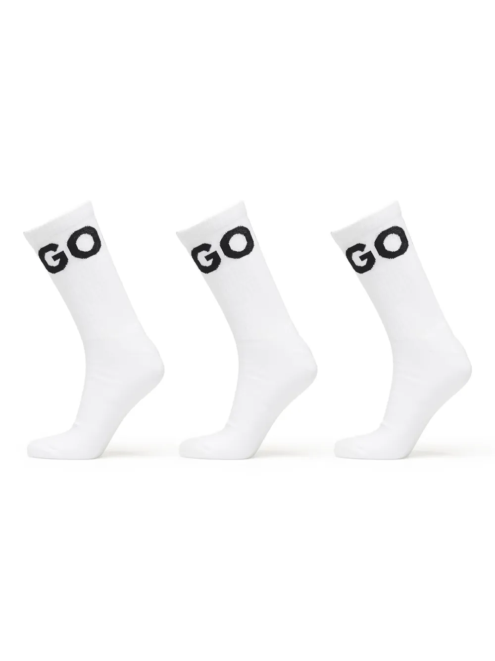 HUGO logo-print socks (pack of three) Wit
