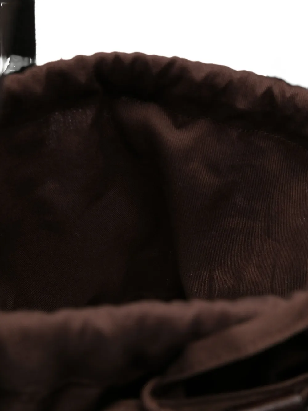 DRAGON DIFFUSION leather woven bucket bag Bruin