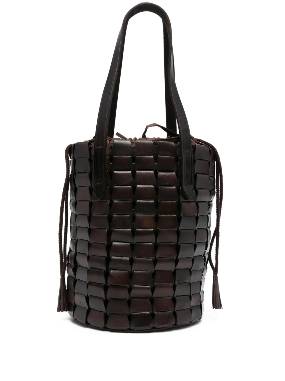 DRAGON DIFFUSION bolsa bucket entretejida | marrón | Image 1