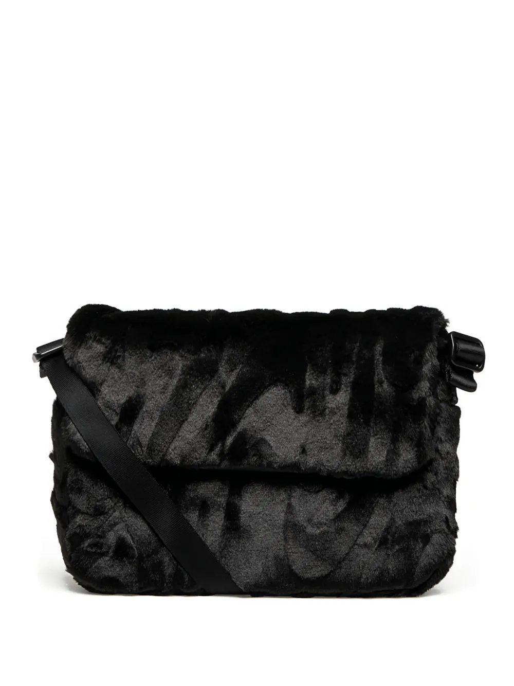 Nike Futura 365 Faux-fur Crossbody Bag In Black