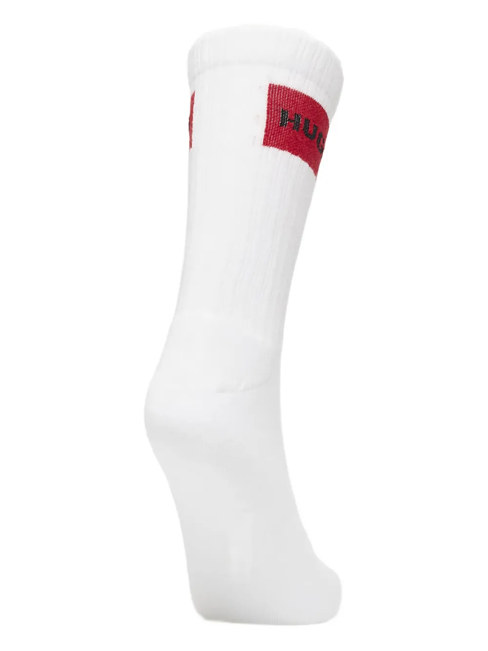 HUGO logo-detail ribbed socks (pack of three) Wit