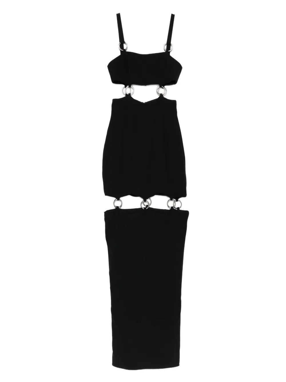 Vestiaire d'un Oiseau Libre ring-detail sleeveless dress | Black | Image 1