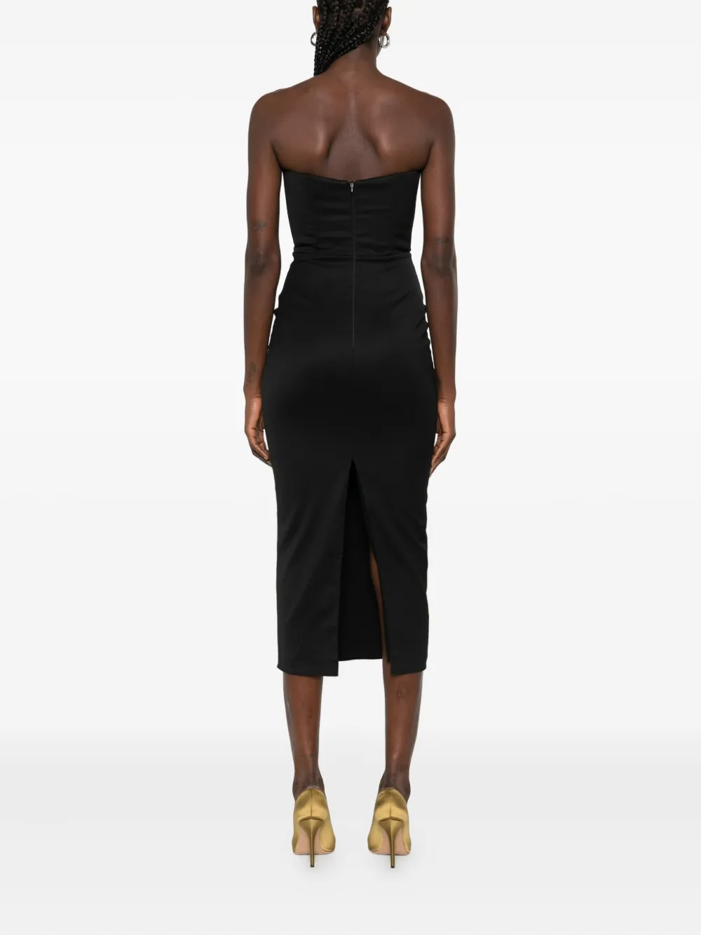 Vestiaire d'un Oiseau Libre Strapless jurk Zwart