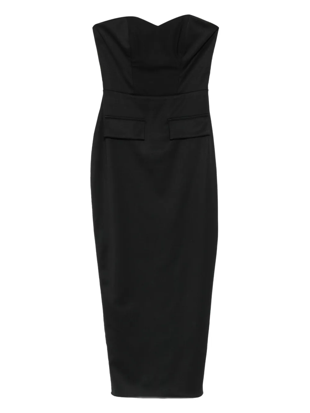 Vestiaire d'un Oiseau Libre strapless pocket dress | Black | Image 1
