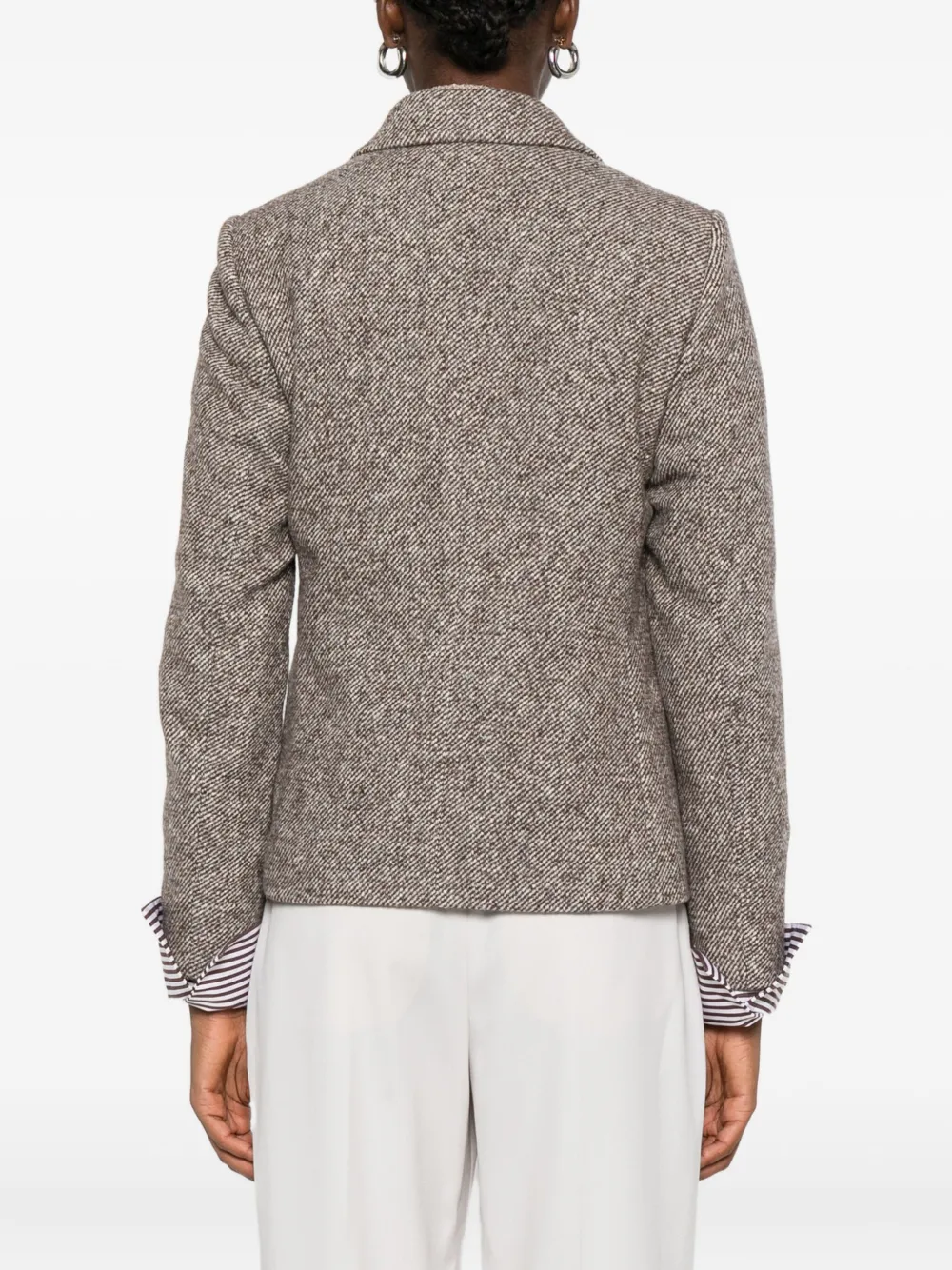 Brunello Cucinelli double-breasted blazer Bruin