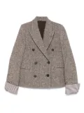 Brunello Cucinelli double-breasted blazer - Brown