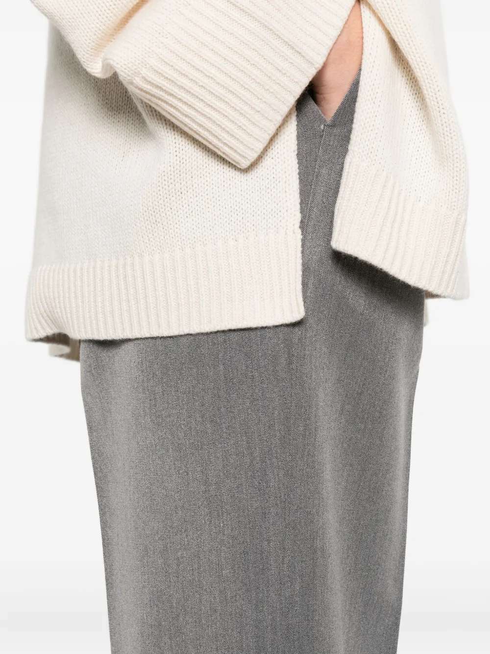 Cellar Door Broek met elastische taille Grijs