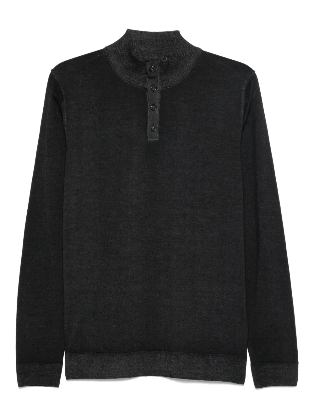 Daniele Fiesoli high-neck button polo shirt | Blue | Image 1