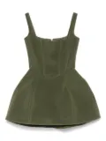 Vestiaire d'un Oiseau Libre square-neck flared mini dress - Green