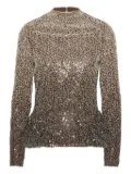 ROTATE BIRGER CHRISTENSEN beaded peplum top - Grey