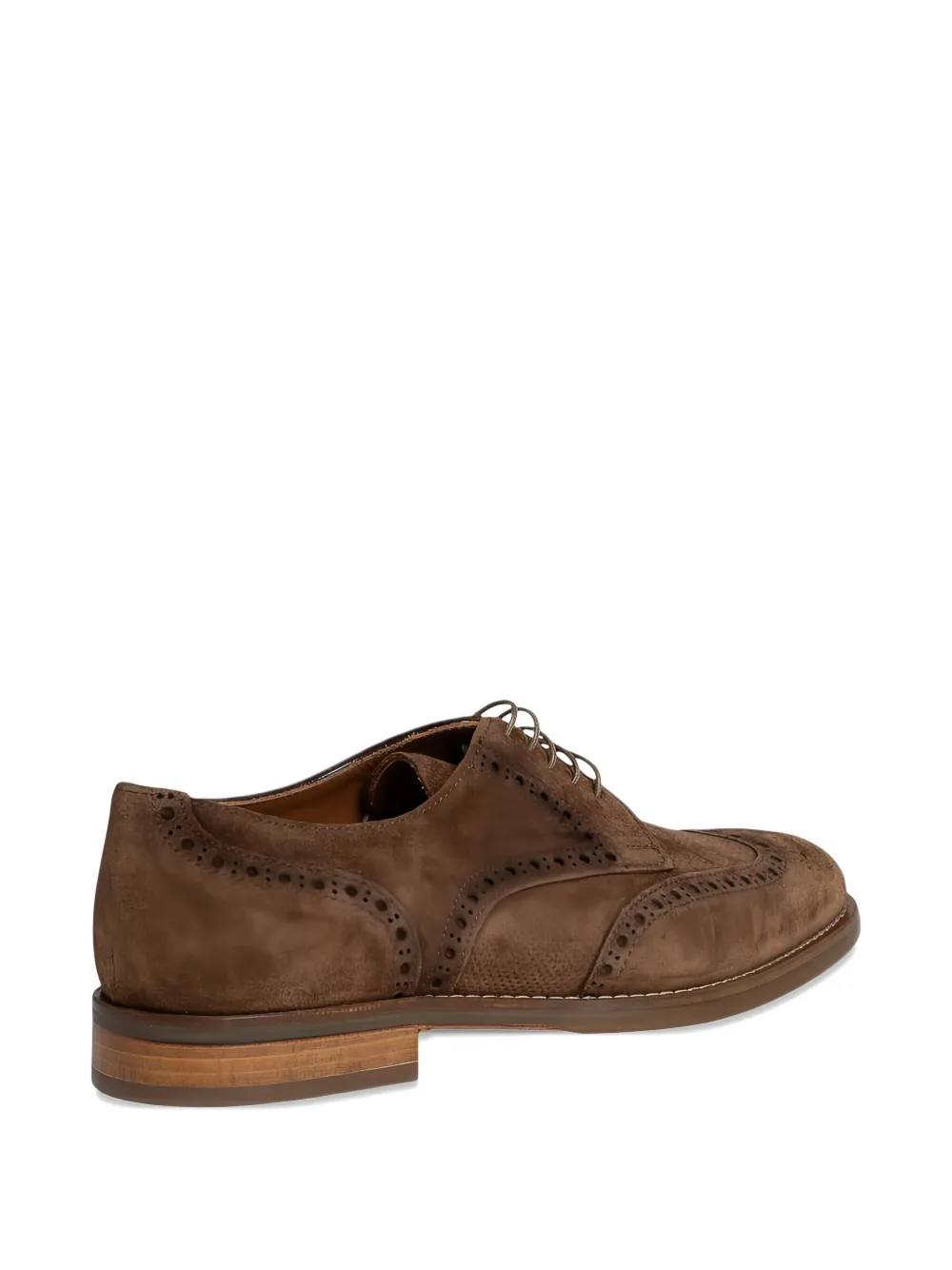 FLECS nubuck-leather derby shoes Brown