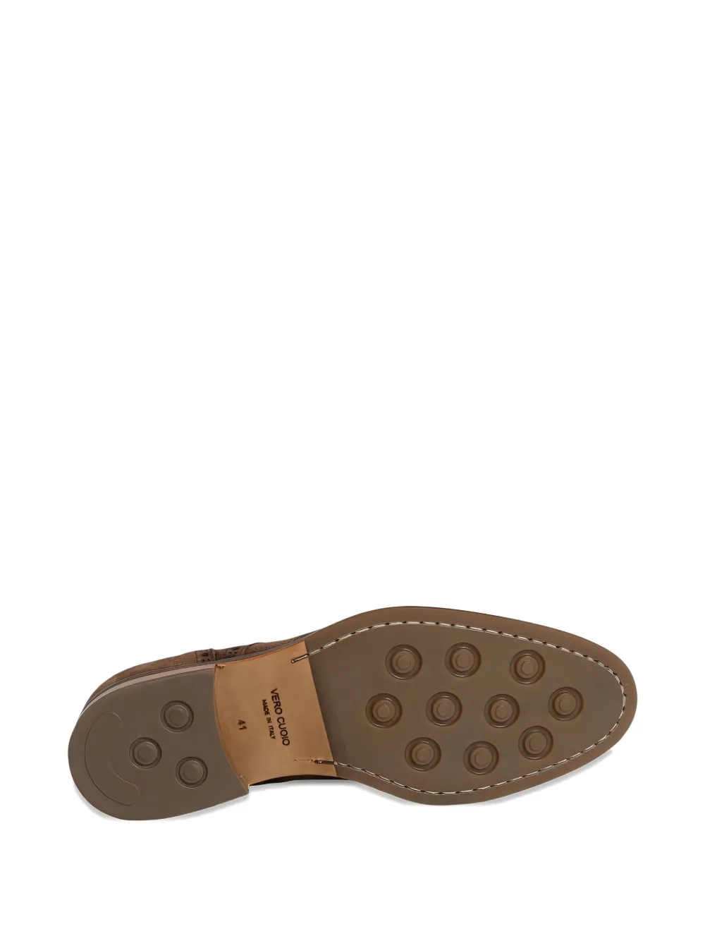 FLECS nubuck-leather derby shoes Brown