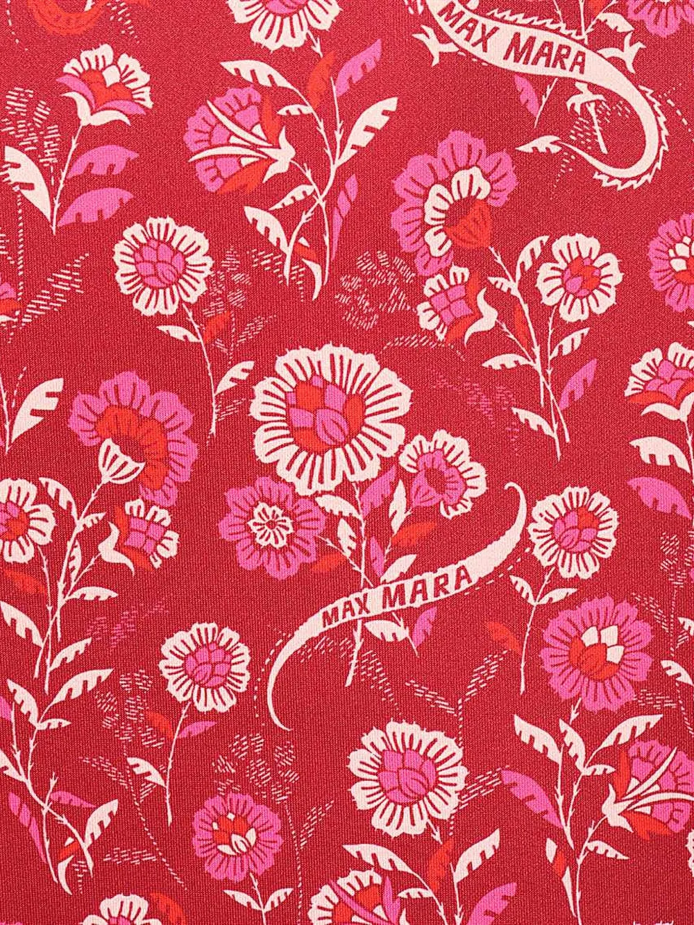 Max Mara floral-print crew-neck T-shirt Rood