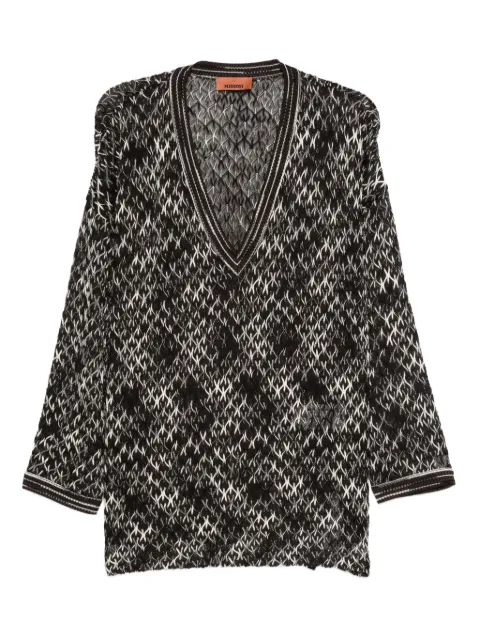 Missoni geometric-pattern V-neck sweater
