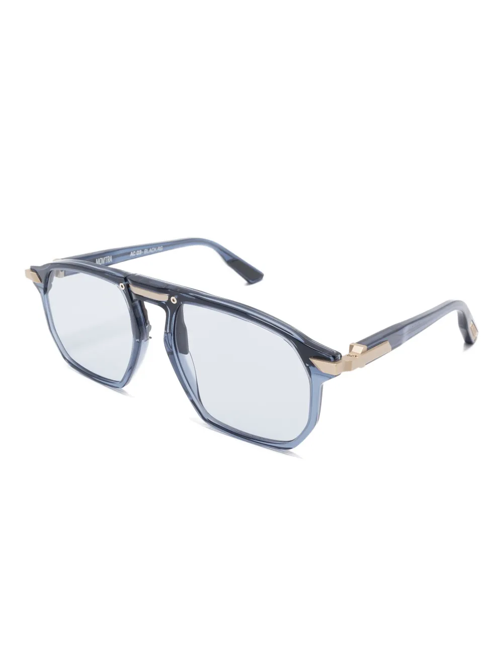 Movitra Zonnebril met geometrisch montuur - Blauw
