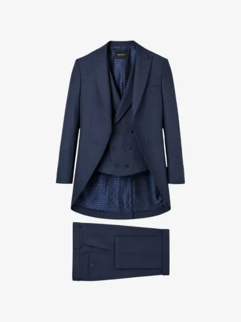 RAMON SANJURJO three-piece morning peak-lapels dinner suit