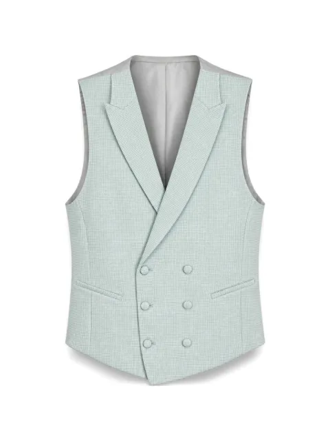 ETIEM TEXTIL S.L. double-breasted micro-check waistcoat