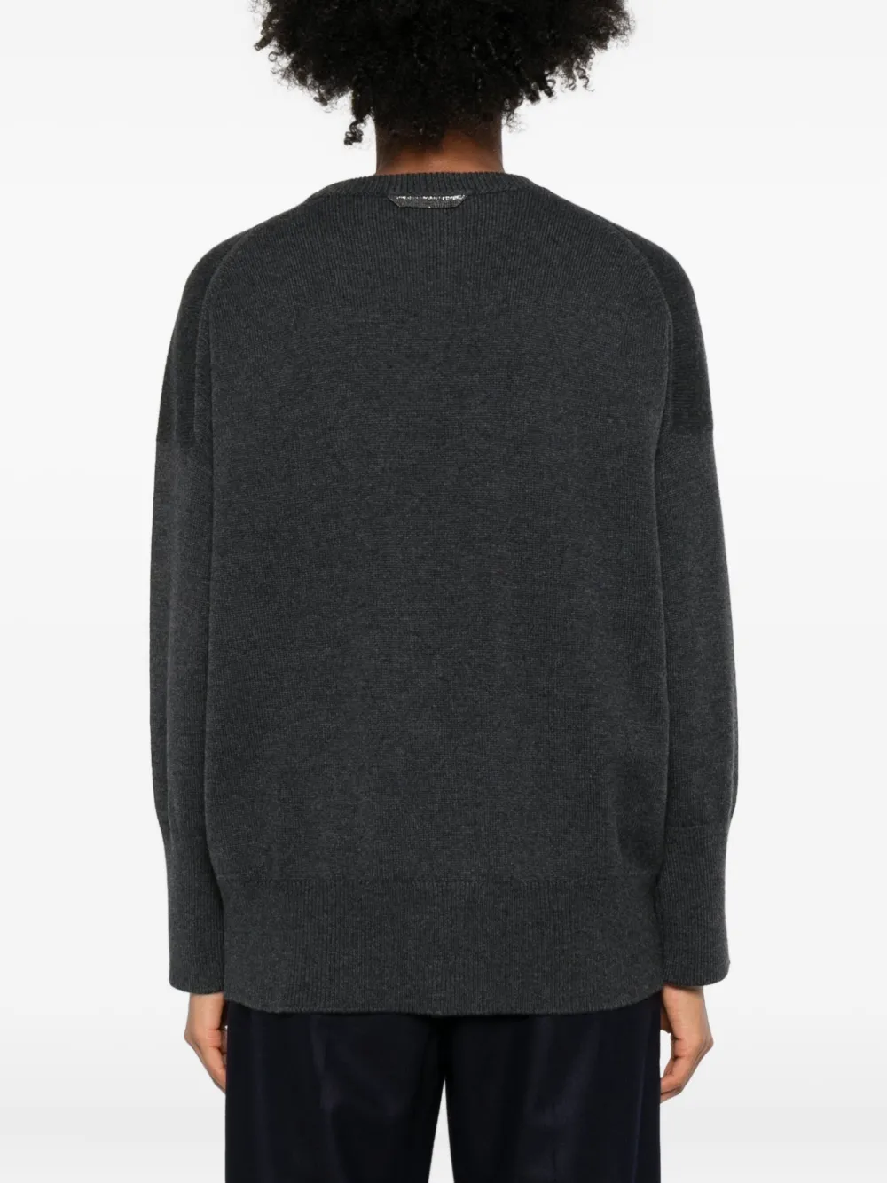 Brunello Cucinelli Cashmere Sweater With Shiny Detail Clothing In Multi