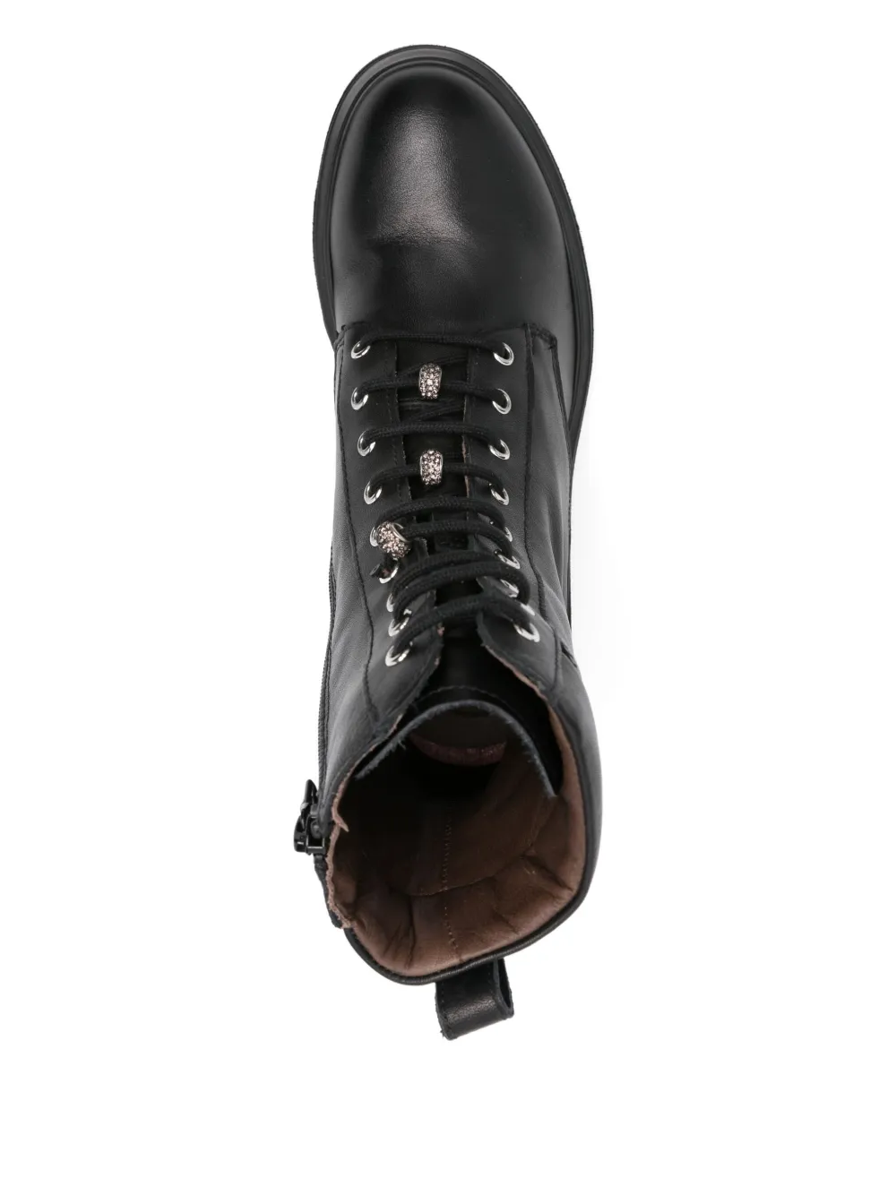 Nero Giardini 55mm Lace-up Boots In Black