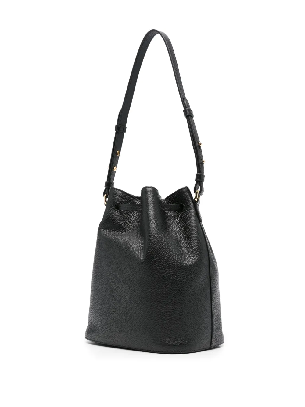 Bally Leather Drawstring Bucket Bag | Black | FARFETCH