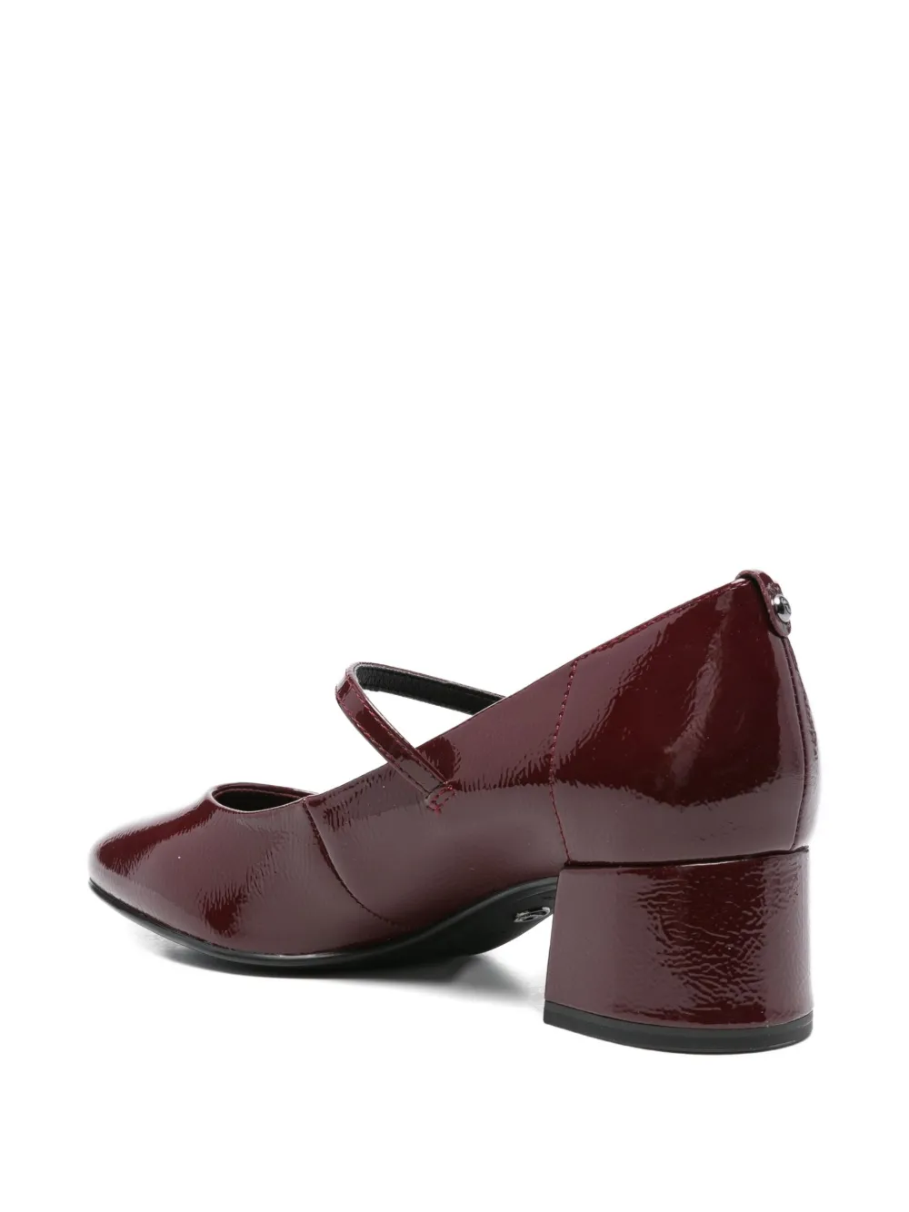 Tamaris 45mm Patent-leather Buckle Pumps In Brown