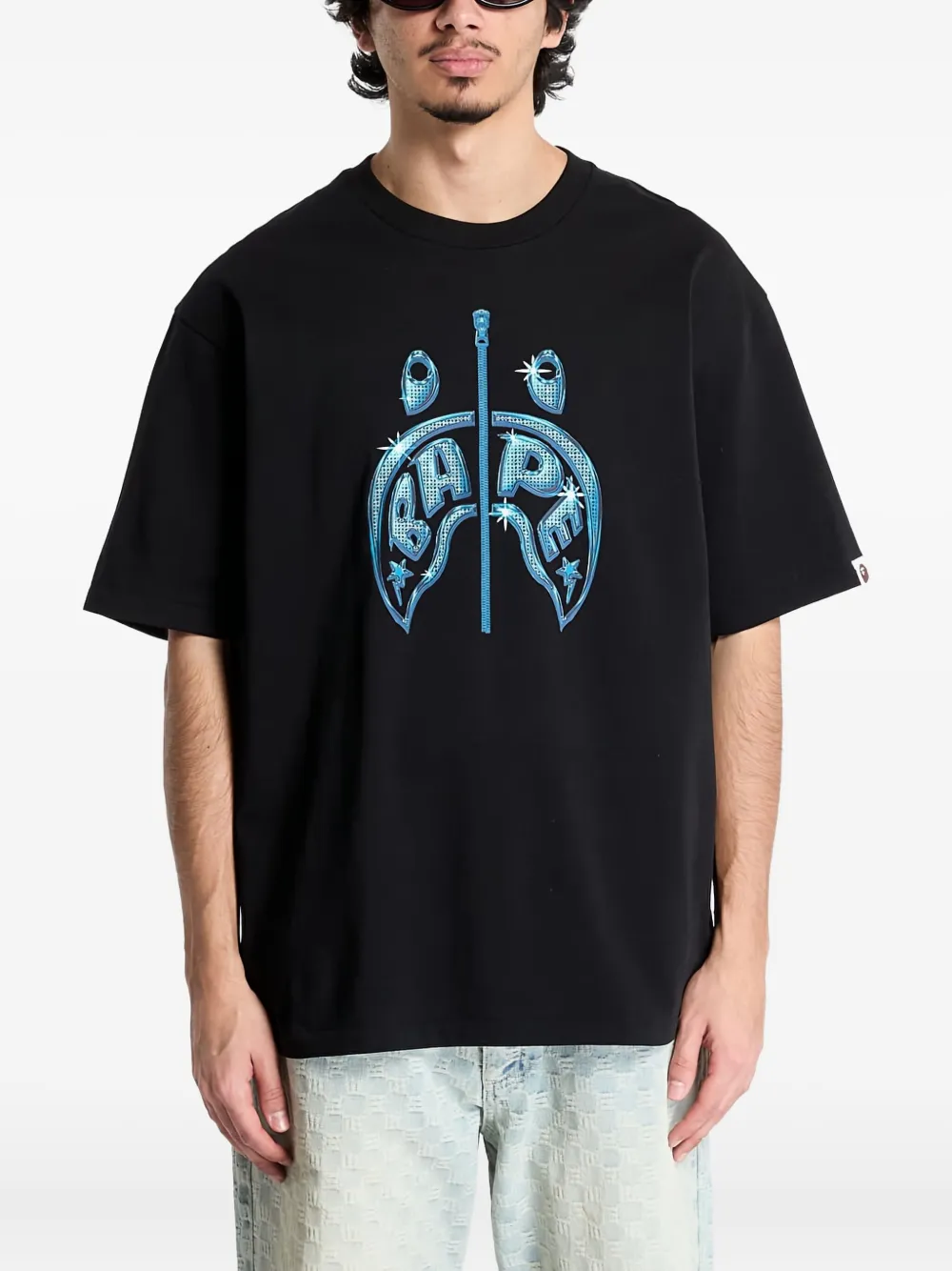 Shark print T-shirt