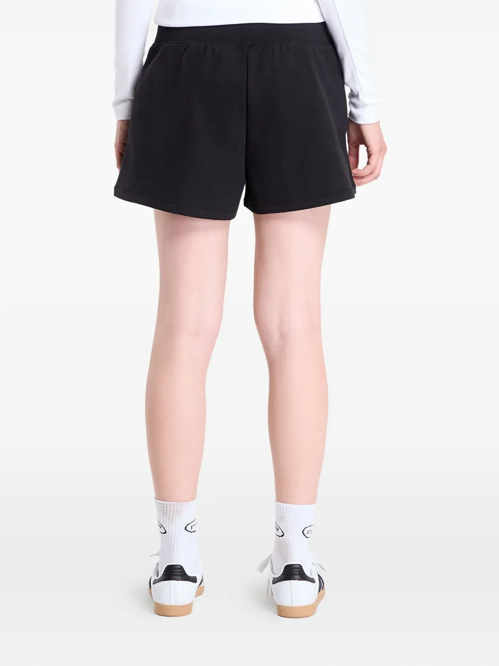 Calvin Klein Logo-tape Track Shorts In Animal Print