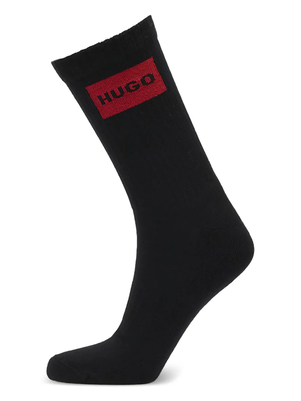 HUGO logo-label rib socks (pack of three) | Women | Image 2