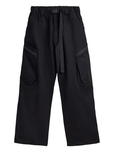 Y-3 pleated-details cargo trousers