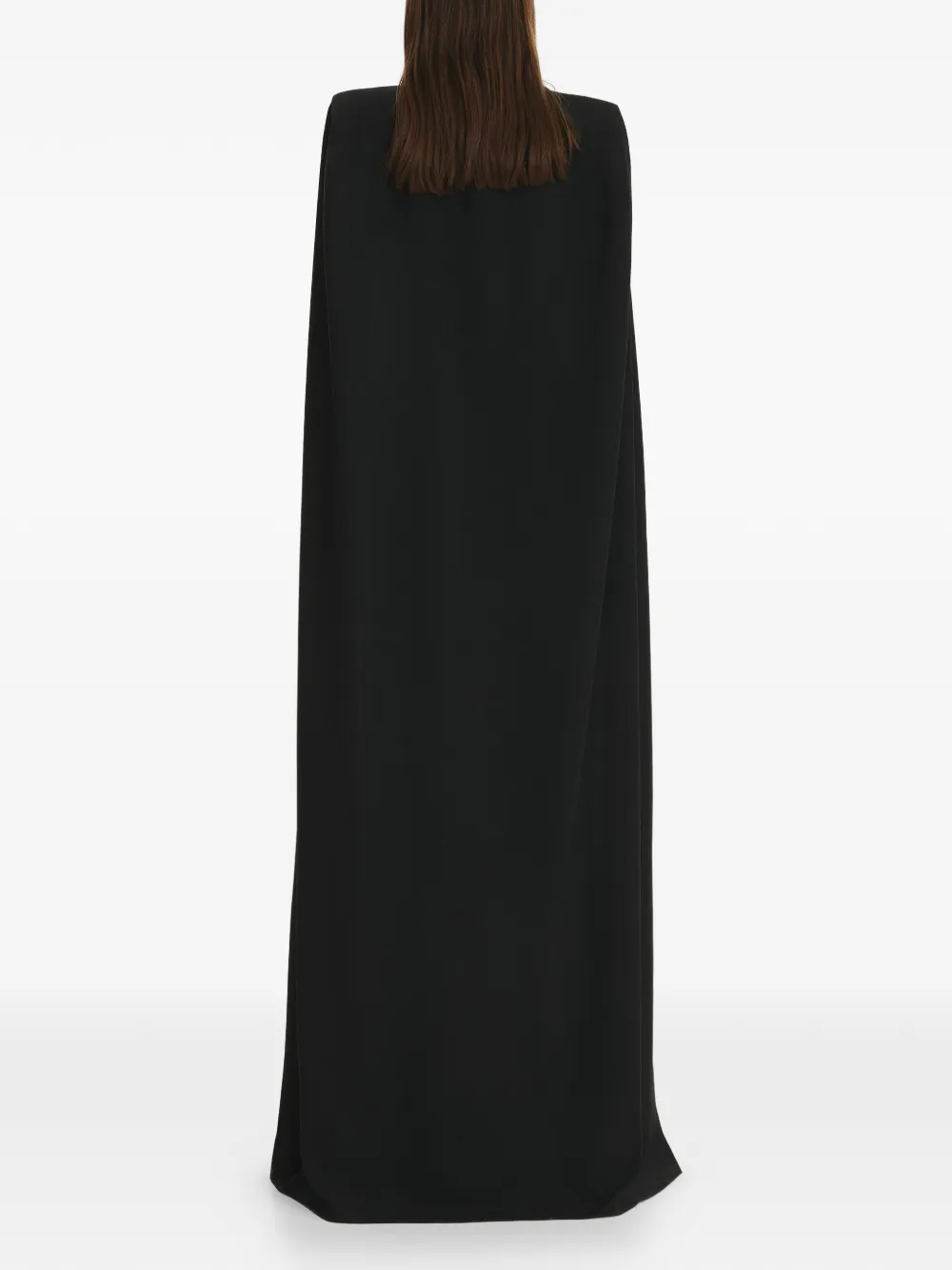 Vestiaire d'un Oiseau Libre Maxi-jurk met cape Zwart