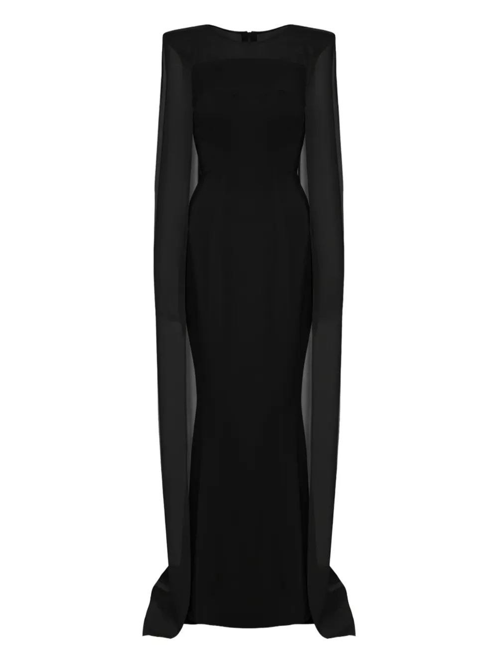 Vestiaire d'un Oiseau Libre vestido largo estilo capa | negro | Image 1