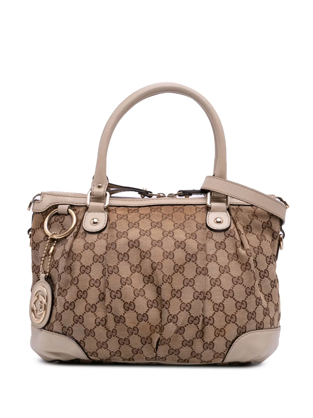 Gucci Pre-Owned 2016-2025 GGキャンバス スーキー サッチェルバッグ - ブラウン Gucci Pre-Owned 2016-2025 GGキャンバス スーキー サッチェルバッグ - ブラウン